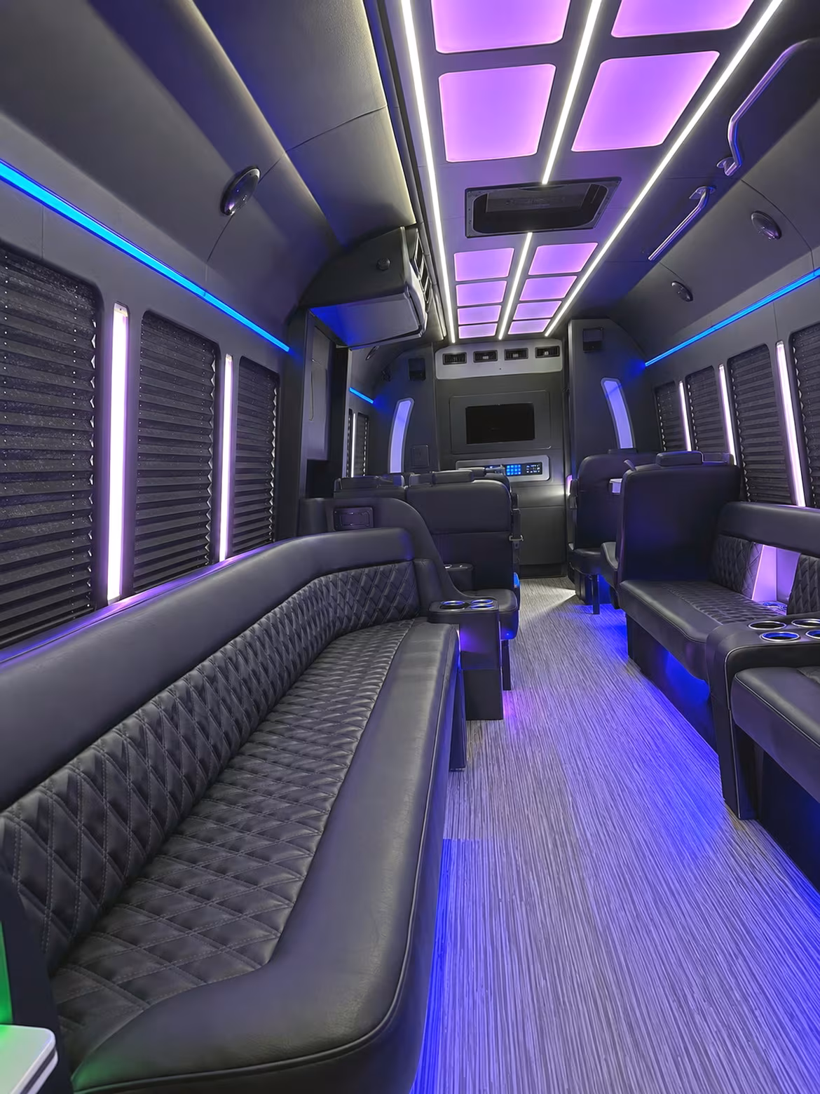hampton night on town party bus rental
