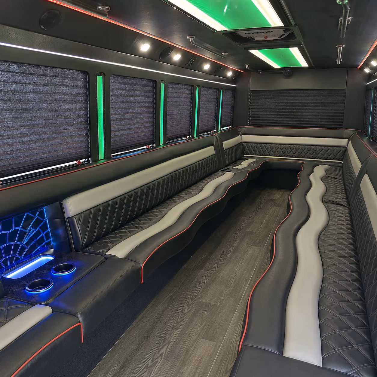 hampton wedding party bus rental